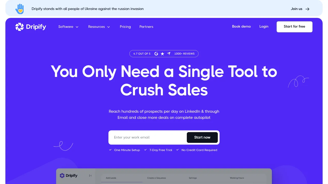 Dripify screenshot