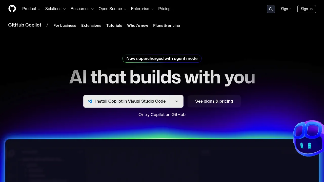 GitHub Copilot screenshot