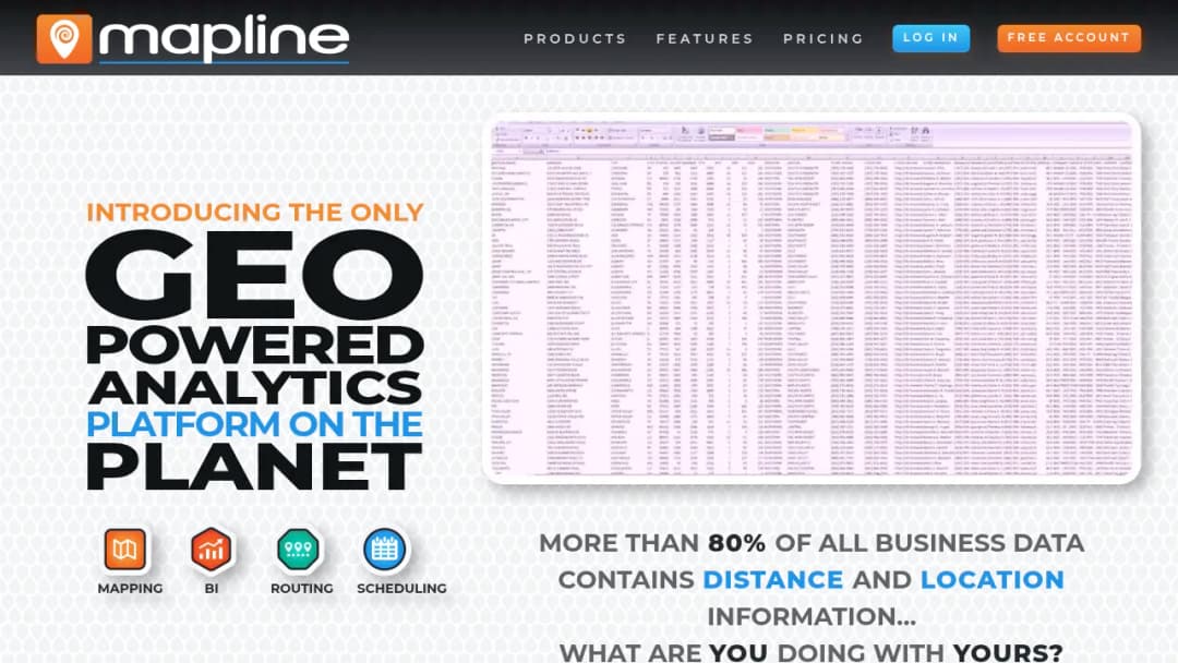 Mapline screenshot