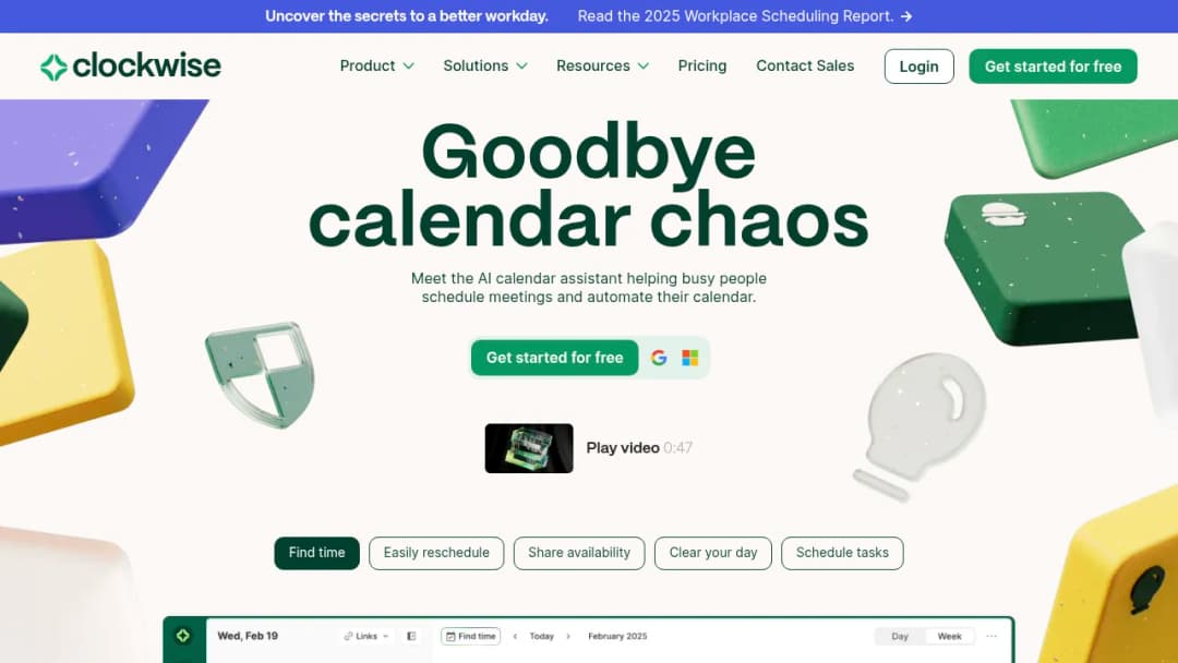 Clockwise screenshot
