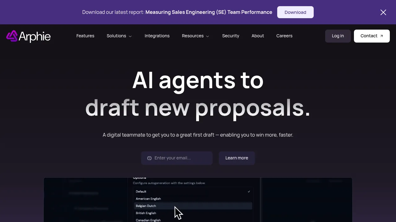 Arphie screenshot
