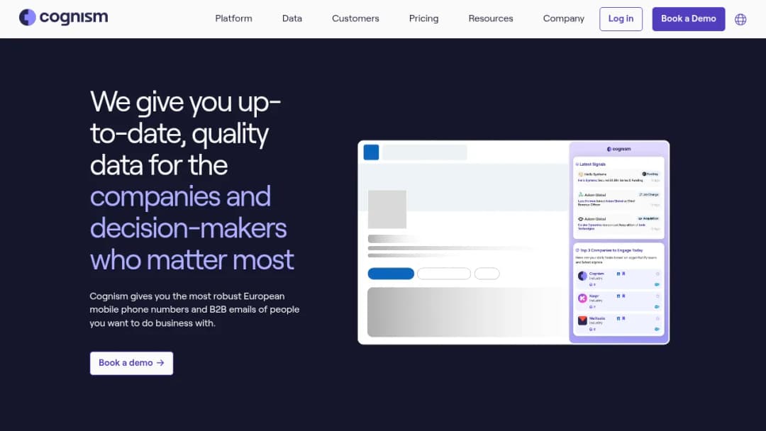 Cognism screenshot
