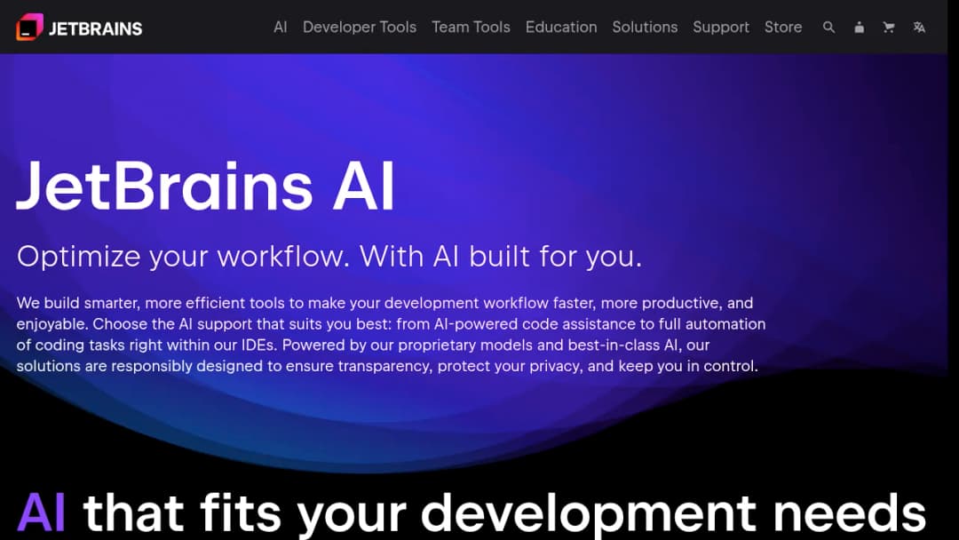 JetBrains AI screenshot