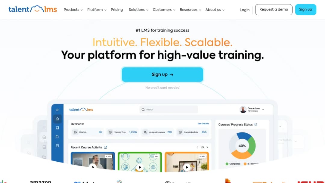 TalentLMS screenshot