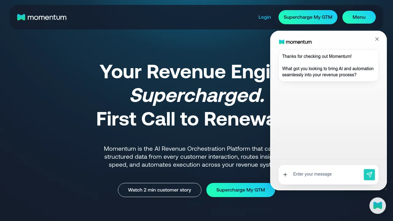 Momentum screenshot