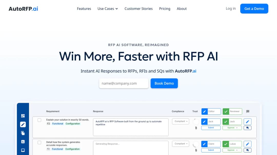 AutoRFP screenshot