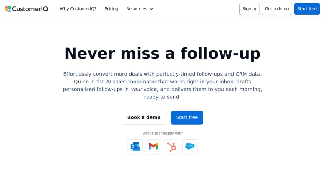 CustomerIQ screenshot