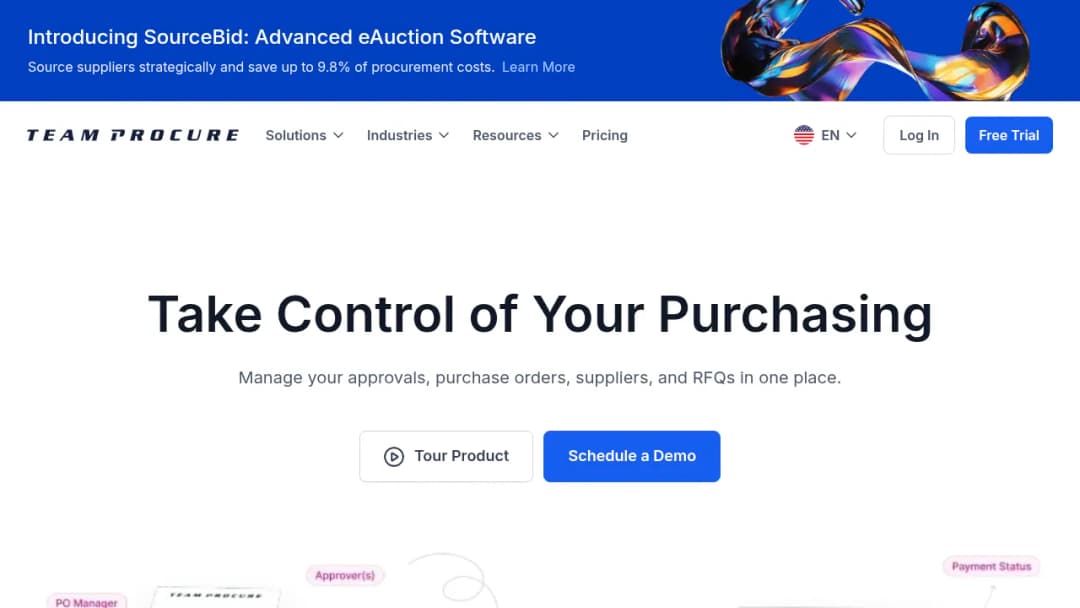 Team Procure screenshot