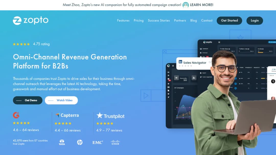 Zopto screenshot