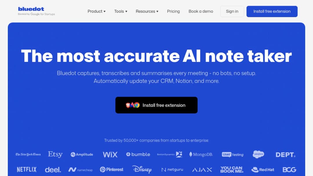 Bluedot screenshot