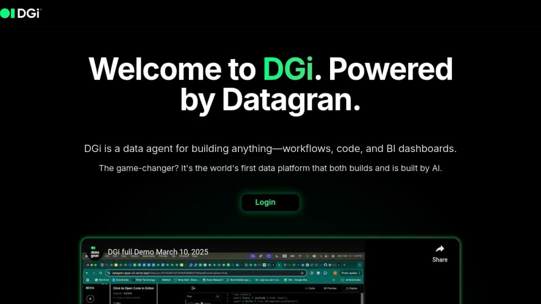 Datagran screenshot