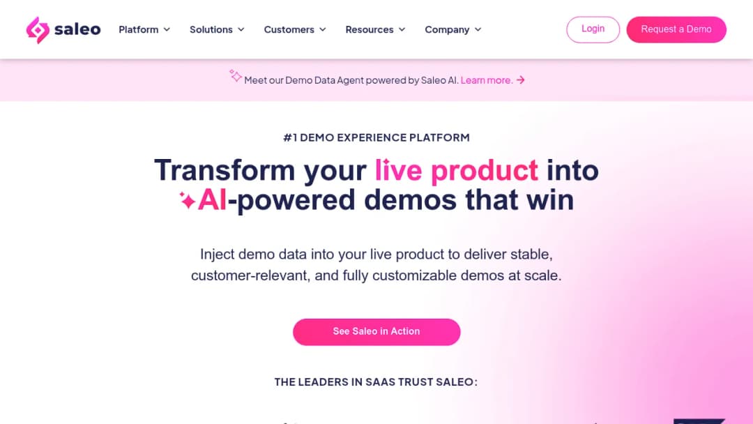 Saleo screenshot