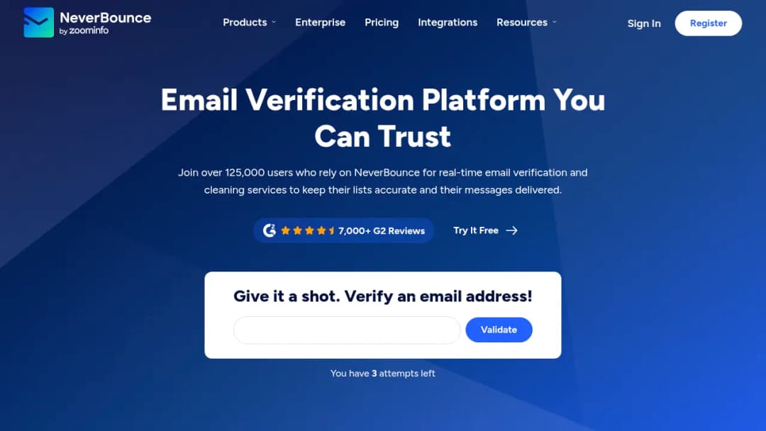 NeverBounce screenshot