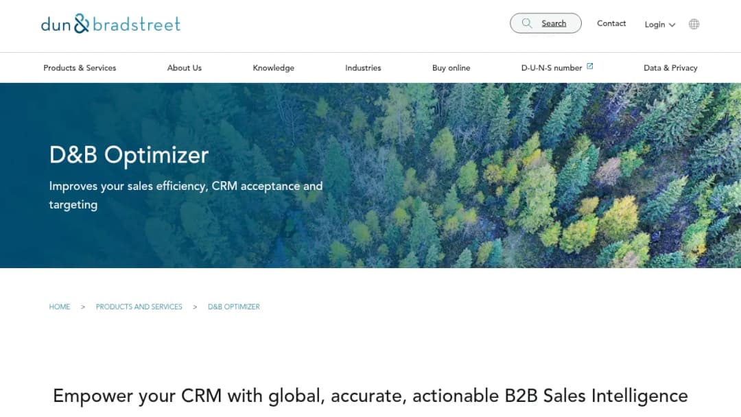 D&B Optimizer screenshot
