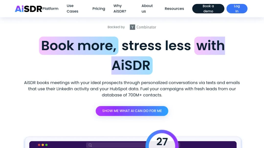 AiSDR screenshot