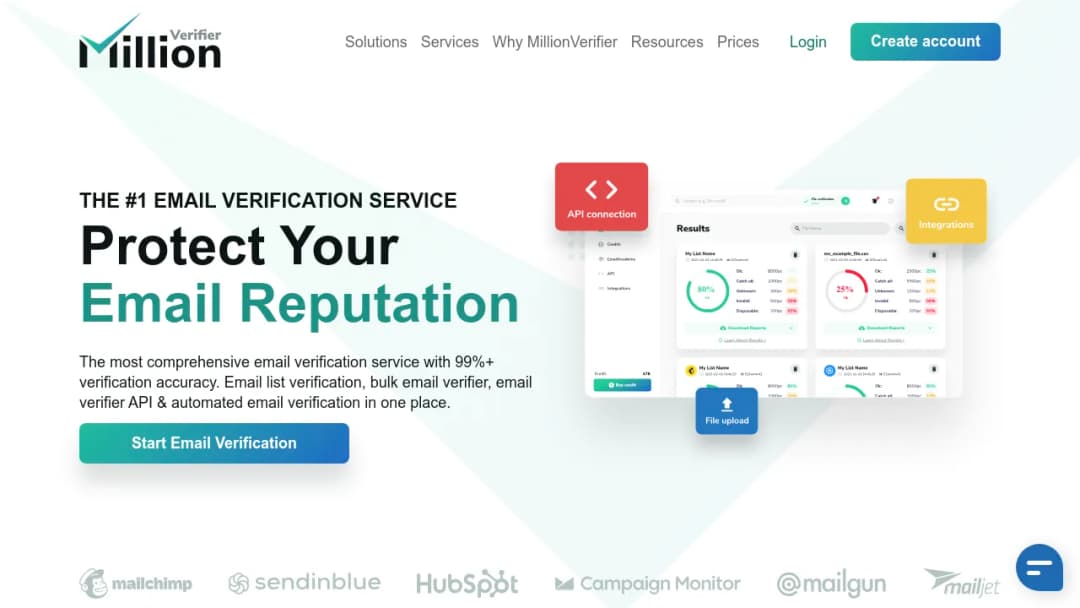 MillionVerifier screenshot