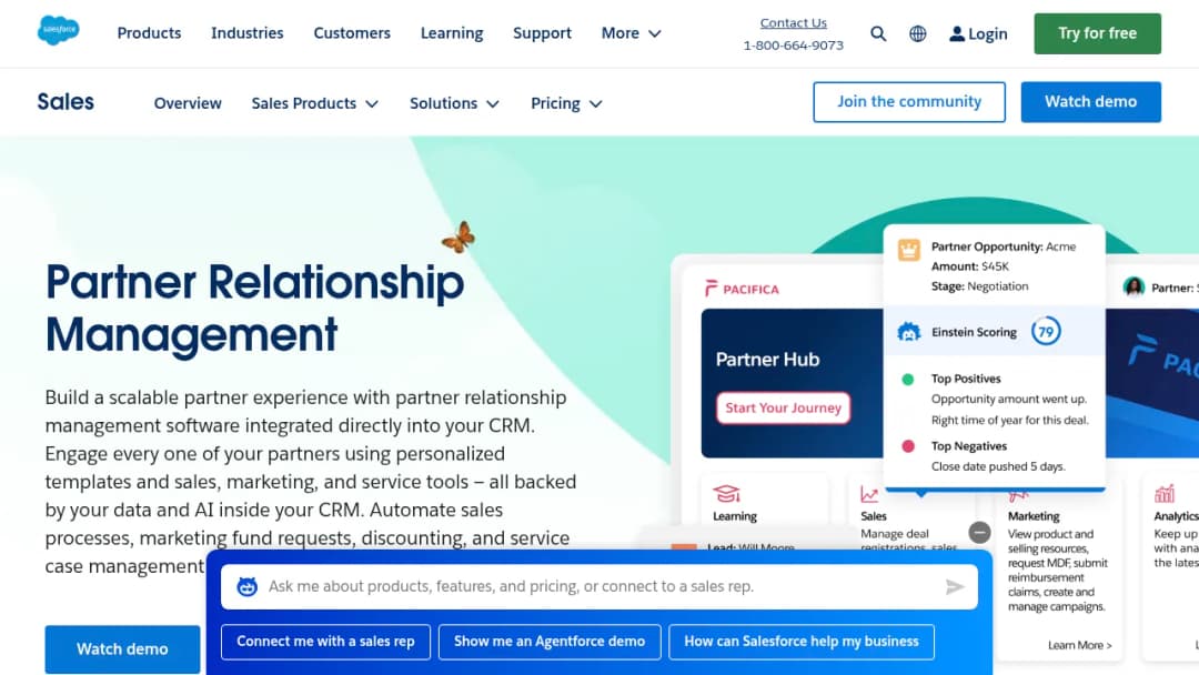 Salesforce Partner Relationship Management (PRM) screenshot