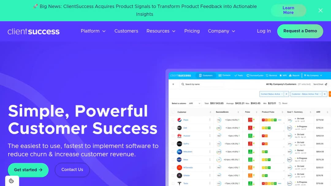 ClientSuccess screenshot