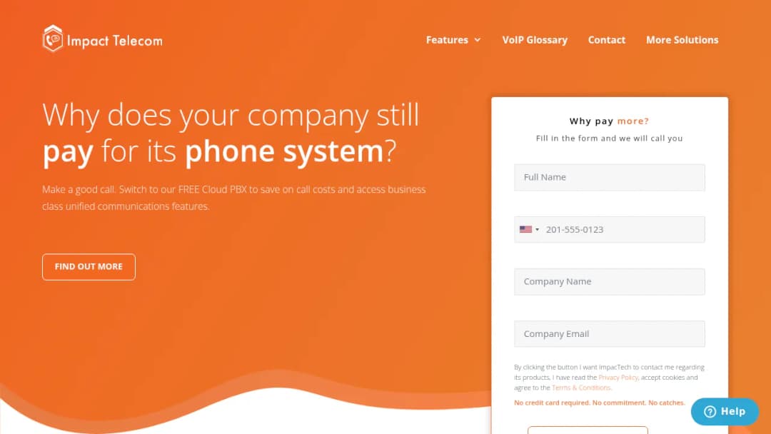 Impact Telecom screenshot