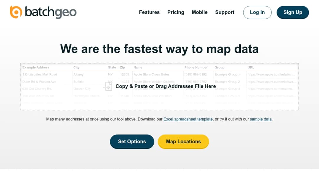 BatchGeo screenshot