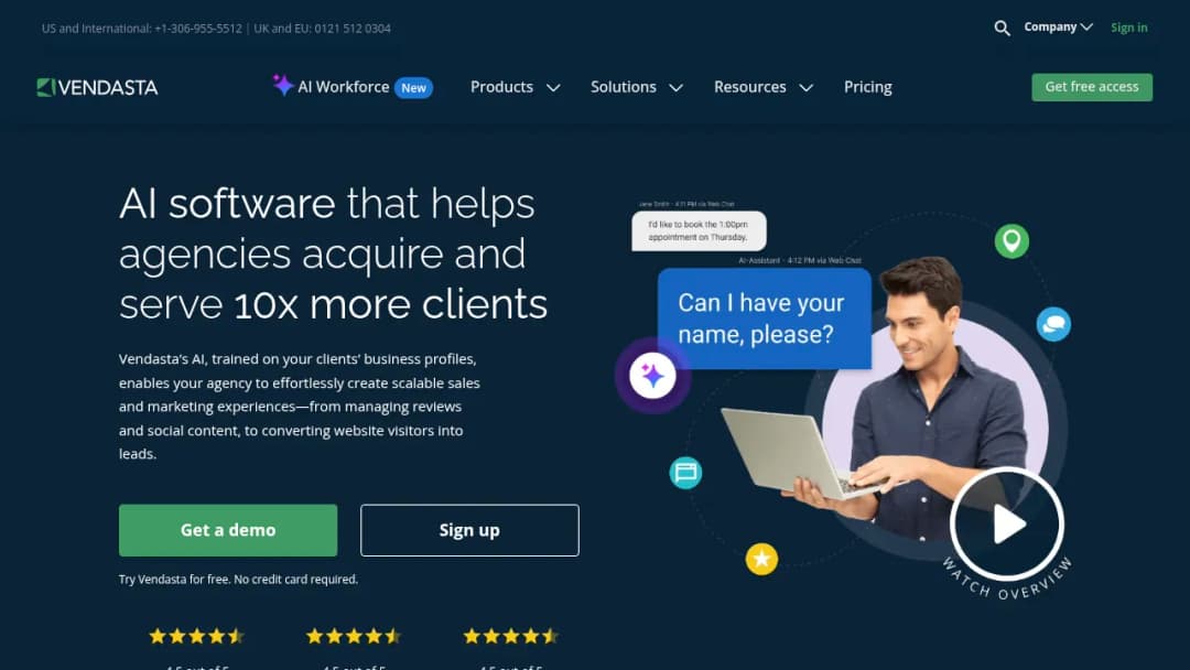 Vendasta screenshot