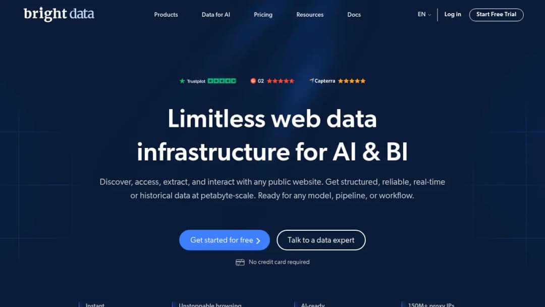 Bright Data screenshot