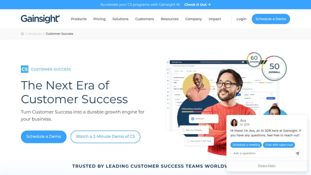 Gainsight Customer Success screenshot
