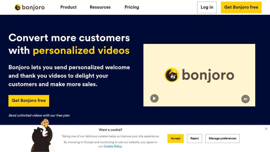 Bonjoro screenshot