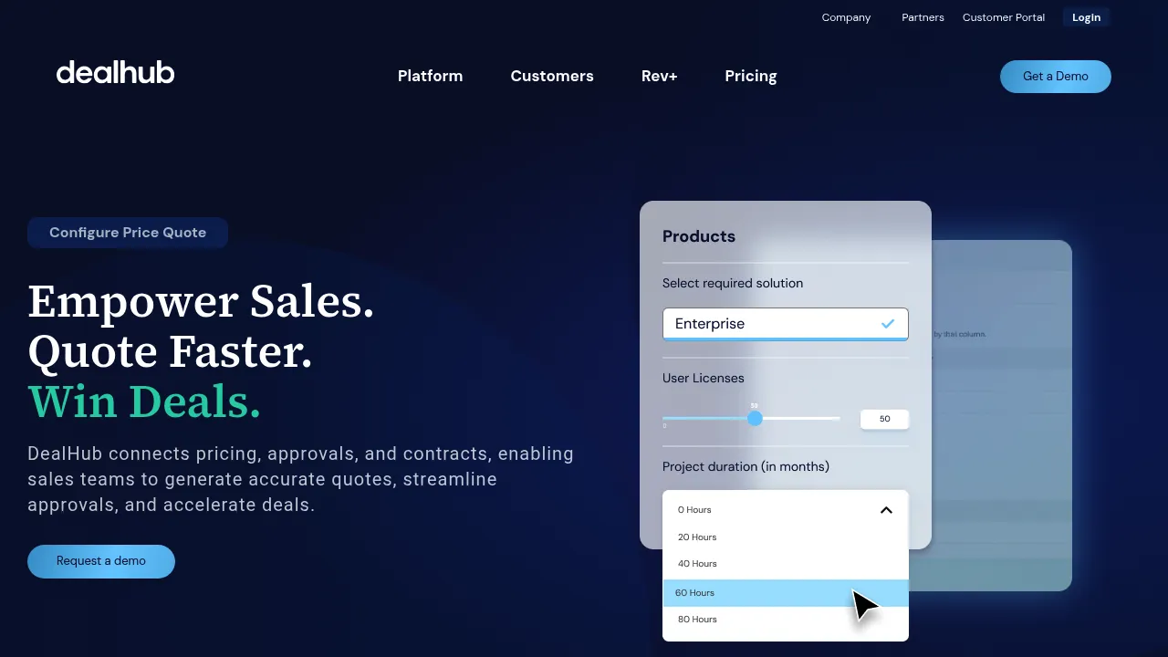 DealHub CPQ screenshot