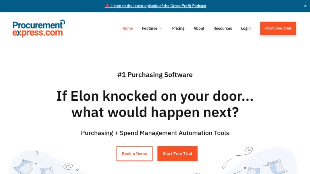 Procurementexpress.com screenshot