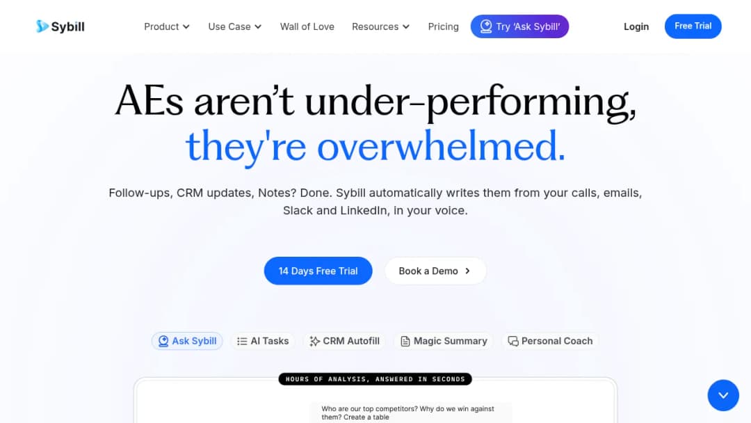 Sybill screenshot