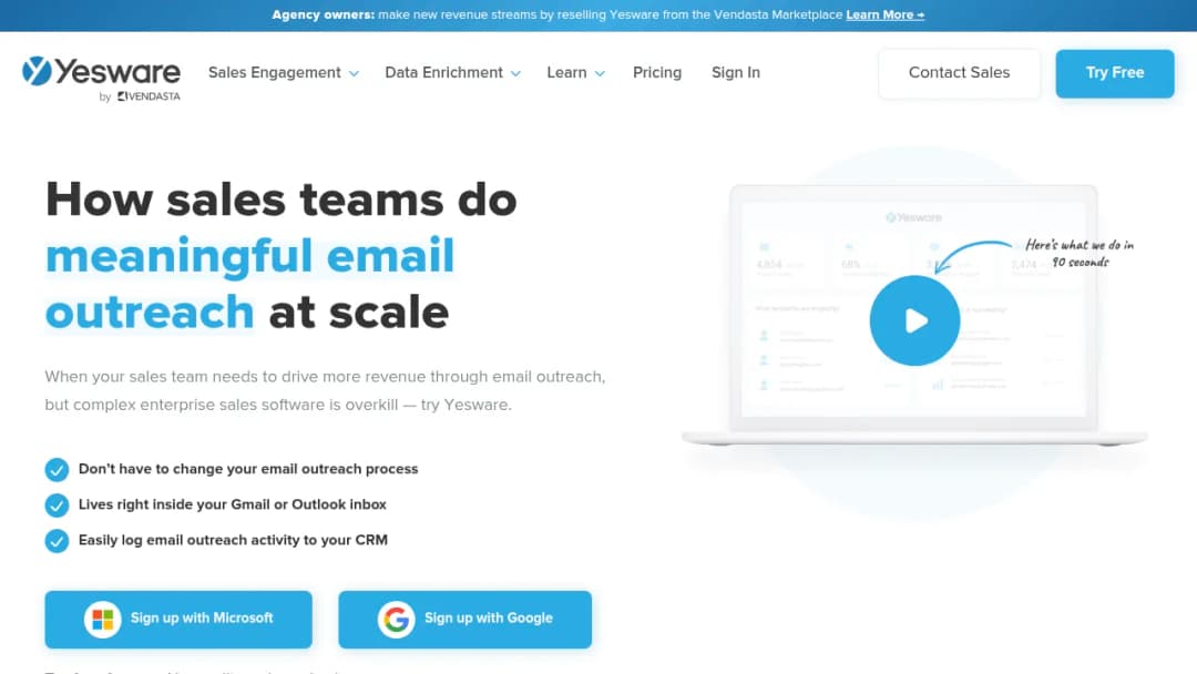 Yesware screenshot