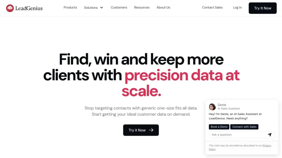 LeadGenius screenshot