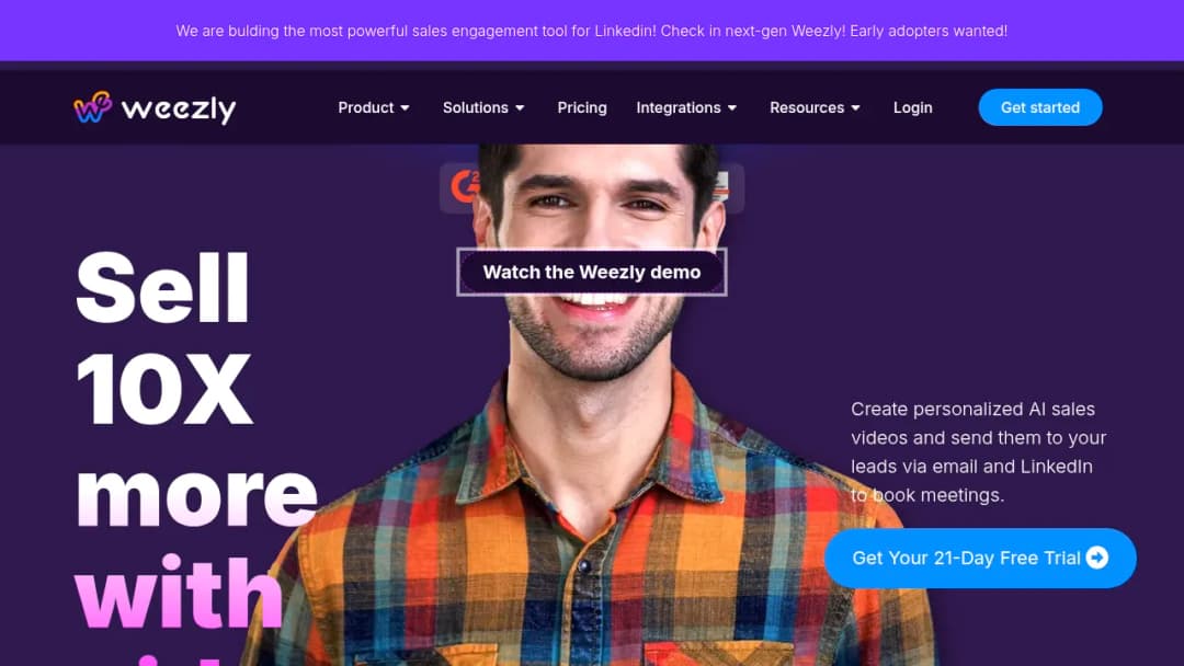 Weezly screenshot