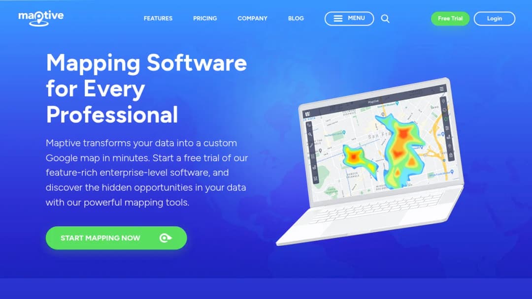 Maptive screenshot
