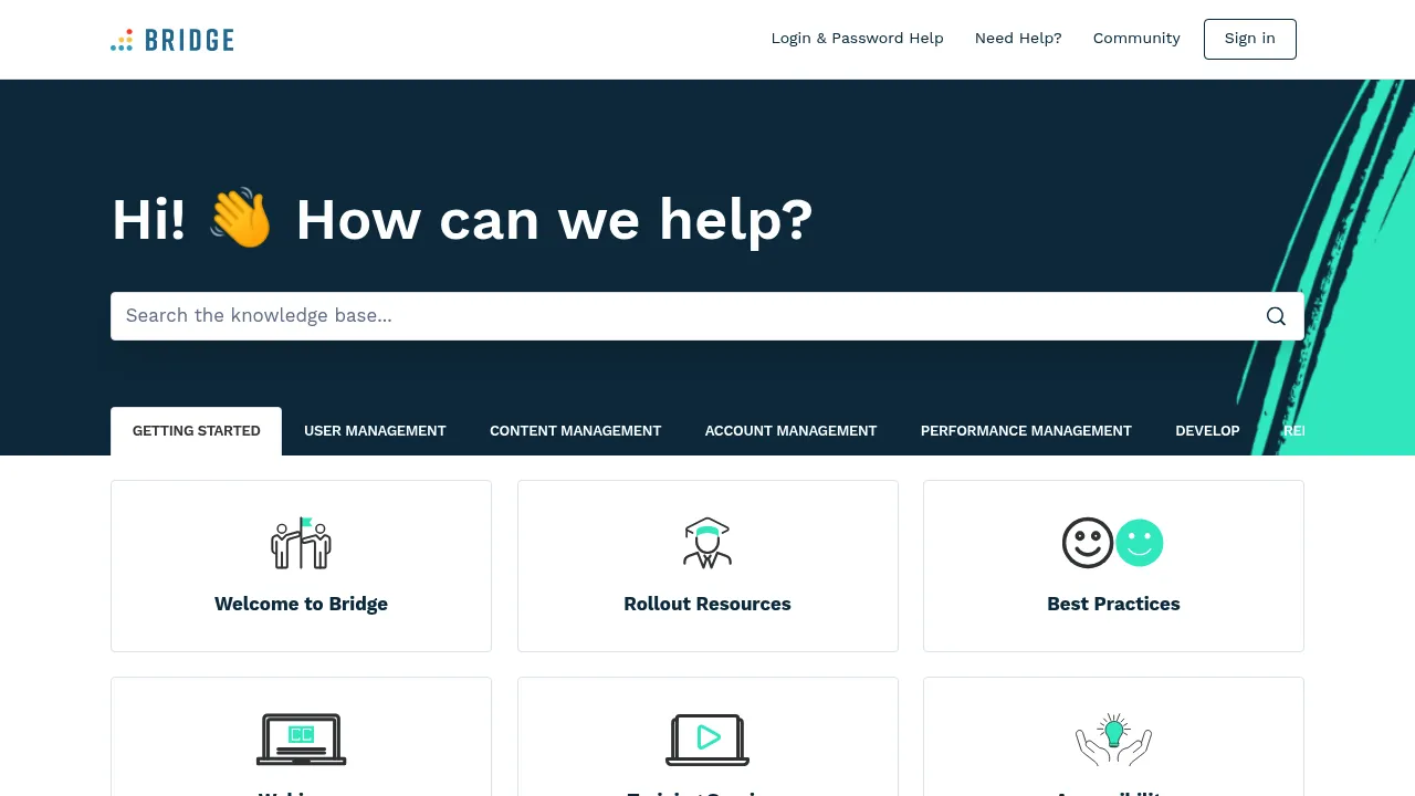 Bridge screenshot