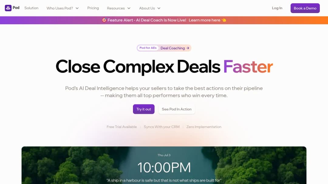 Pod screenshot