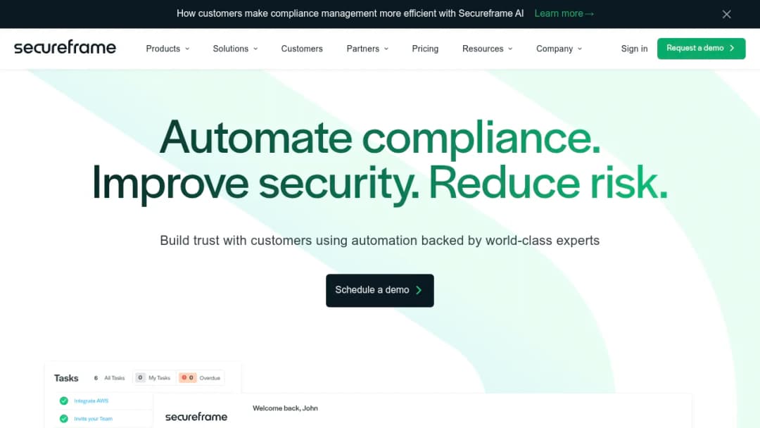 Secureframe screenshot
