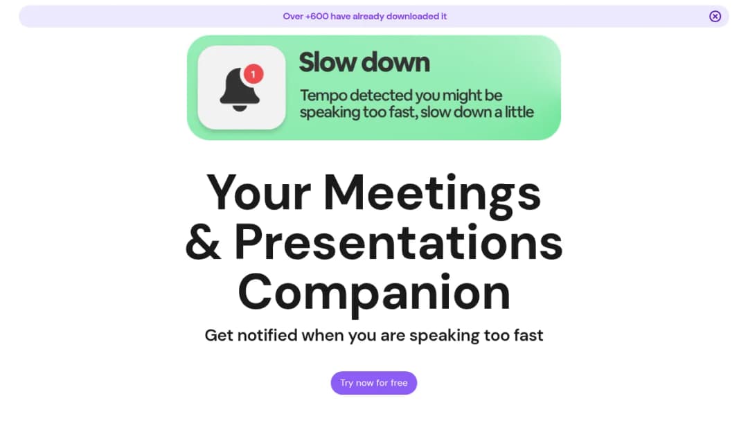 Tempo screenshot