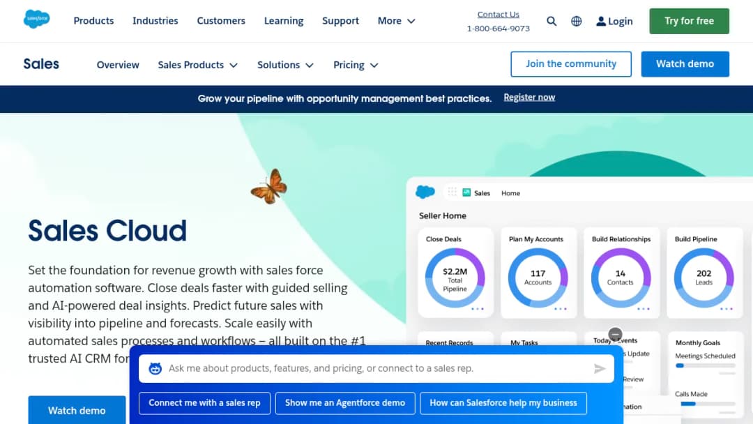 Salesforce Sales Cloud screenshot