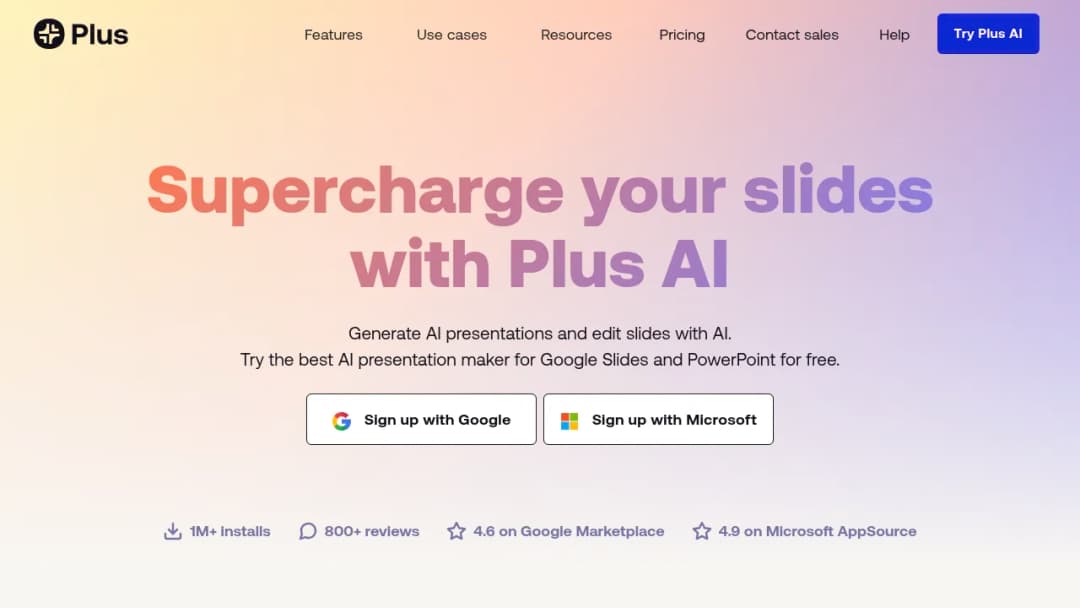 Plus AI screenshot