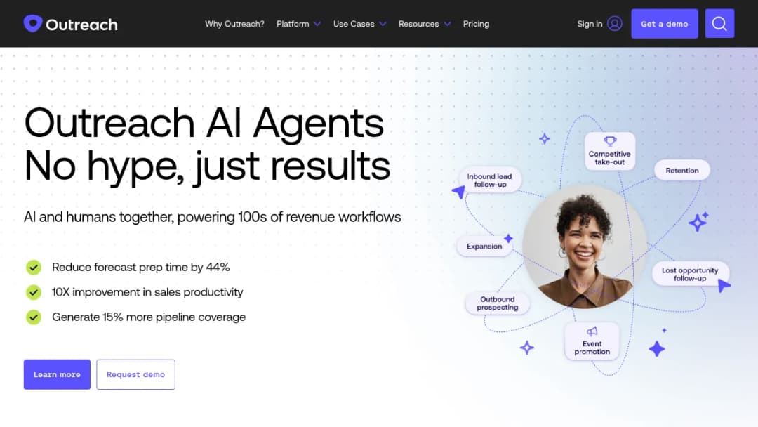 Outreach AI Agents screenshot