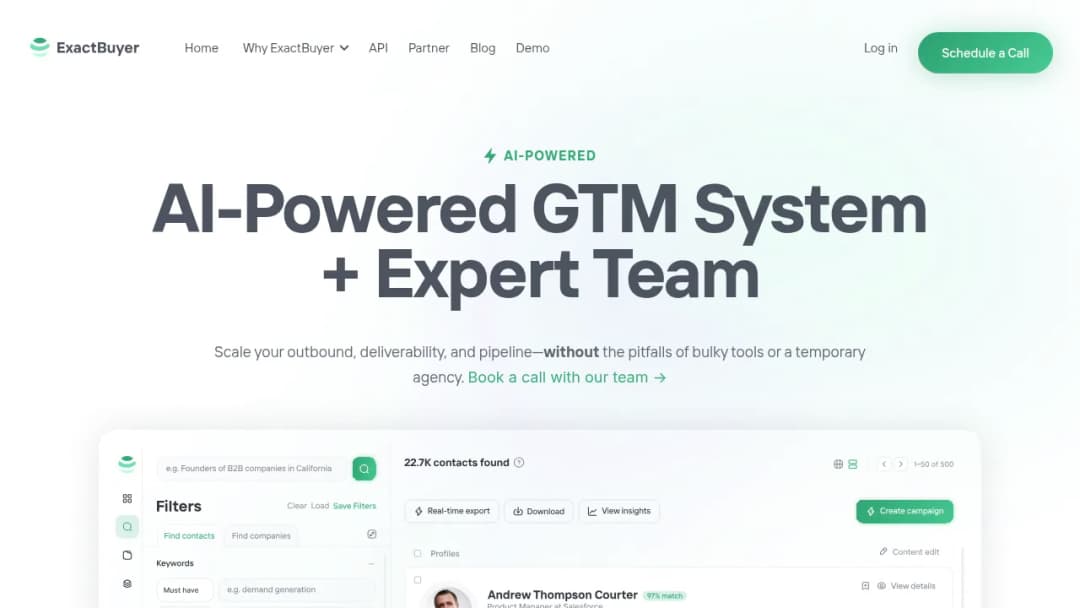 ExactBuyer screenshot