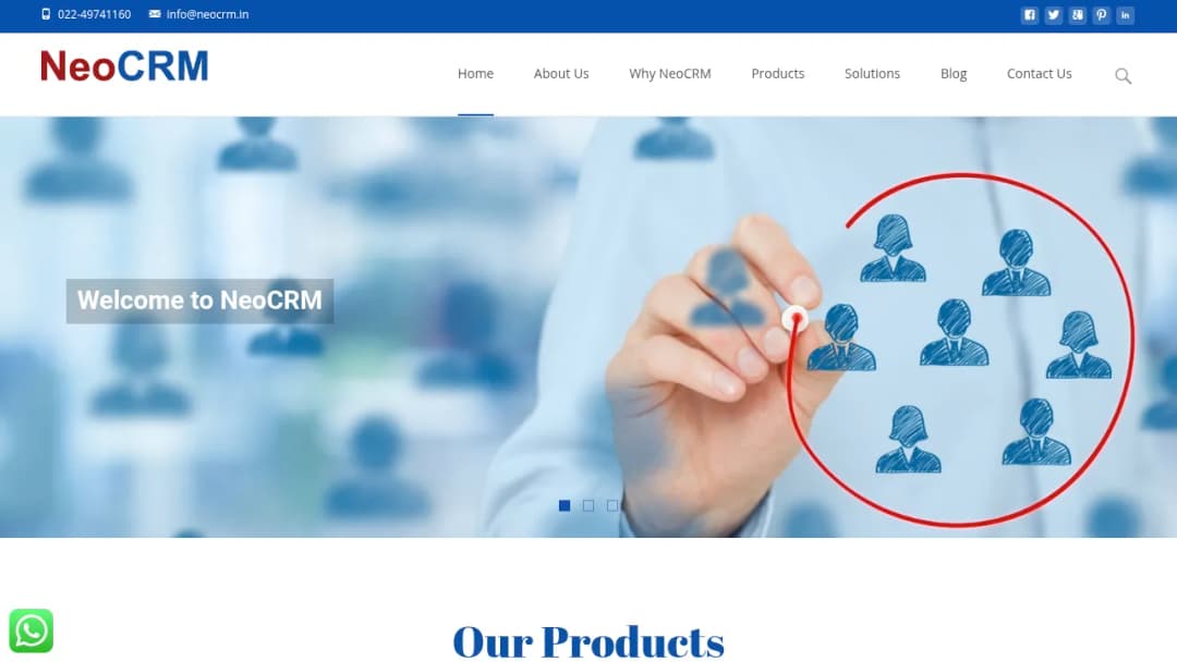NeoCRM screenshot