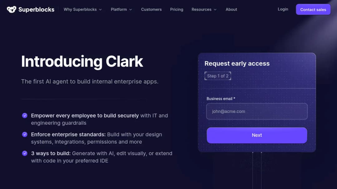 Clark screenshot