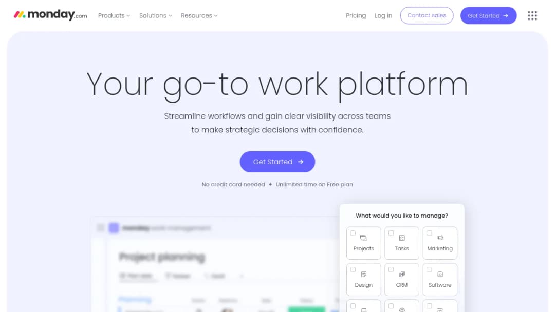Monday.com screenshot