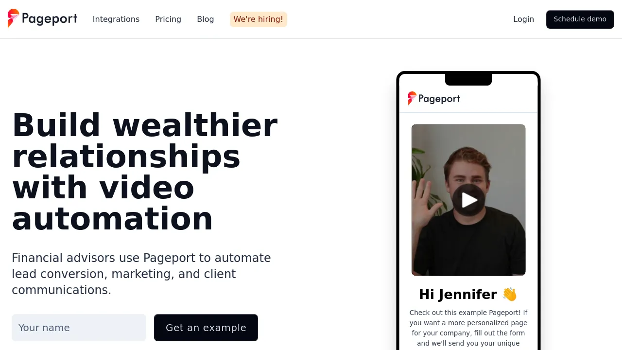 Pageport screenshot