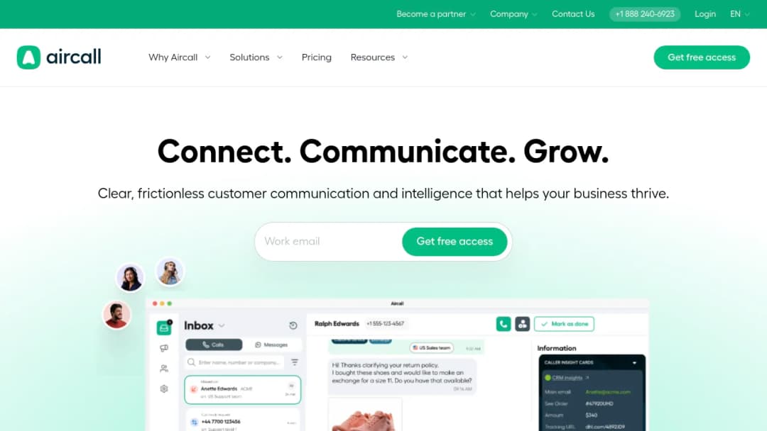 Aircall screenshot