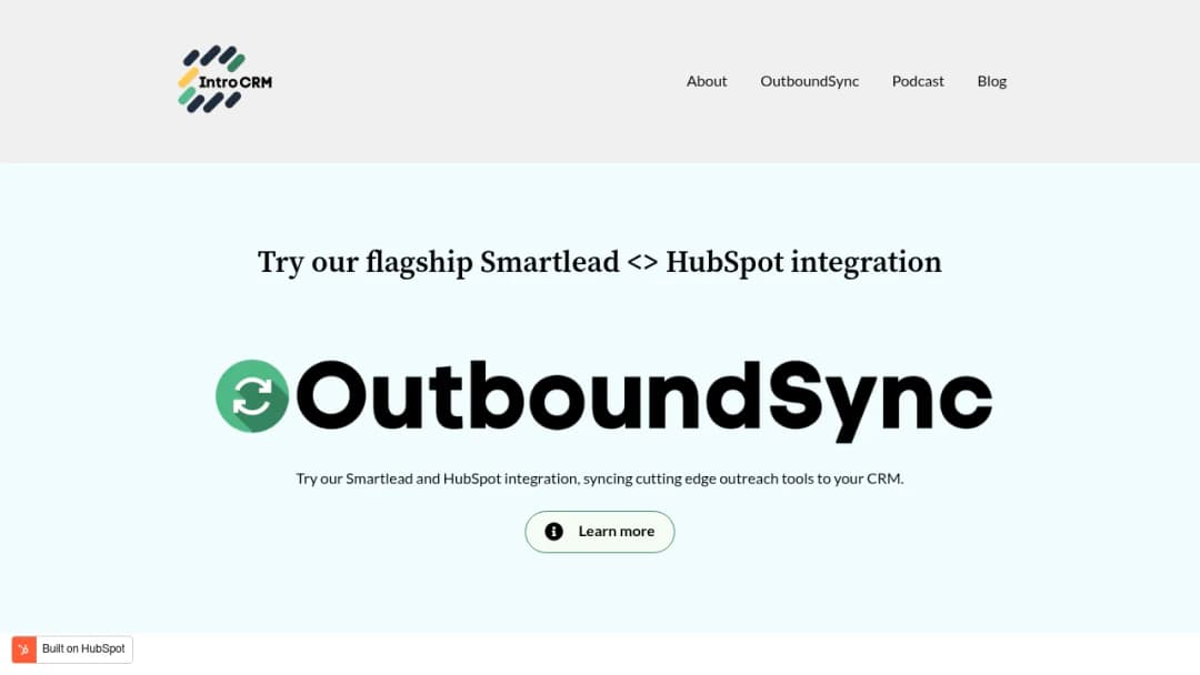 Intro CRM screenshot