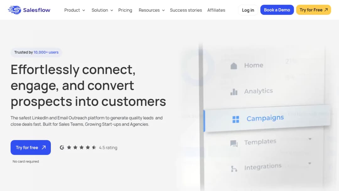 Salesflow screenshot